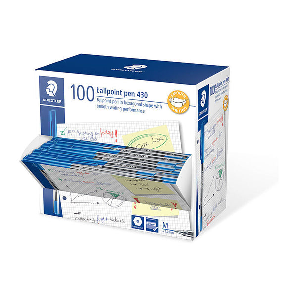 Staedtler Ballpoint430 M Blue Box Of 100