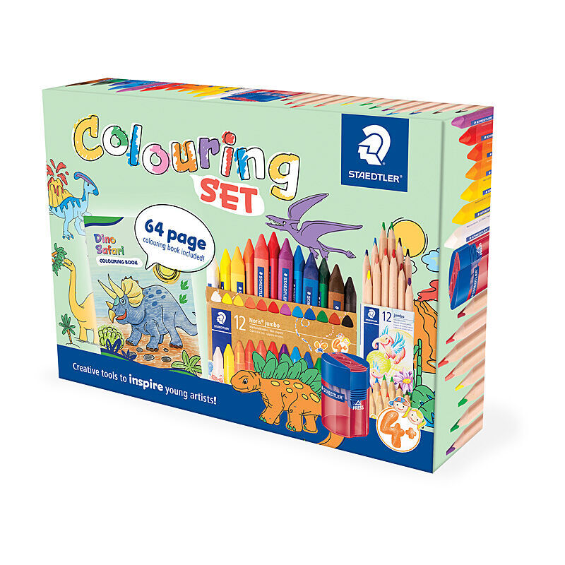 St Dino Safari Lg Color Set 4+