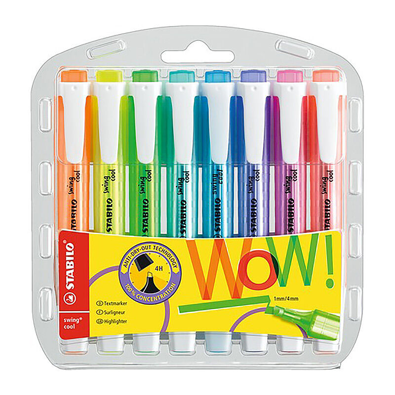 Stabilo Swing Cool Highlighter Assorted Wallet8