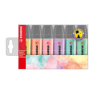 Stabilo Boss Pastel Highlighter Assorted2 Wallet of 6