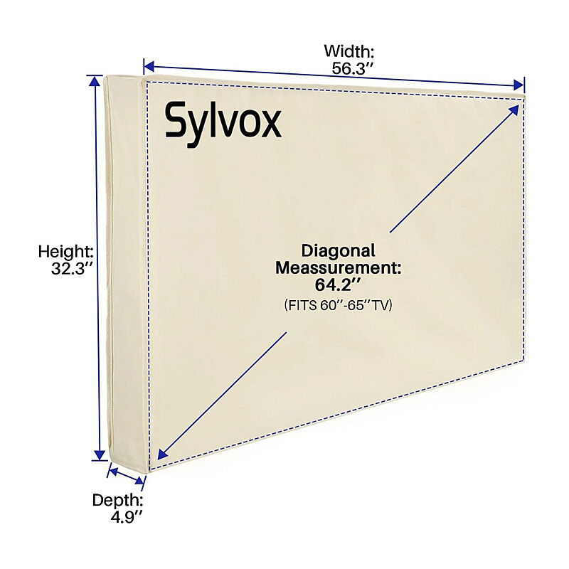 Sylvox Waterproof Outdoor TV Cover 65'