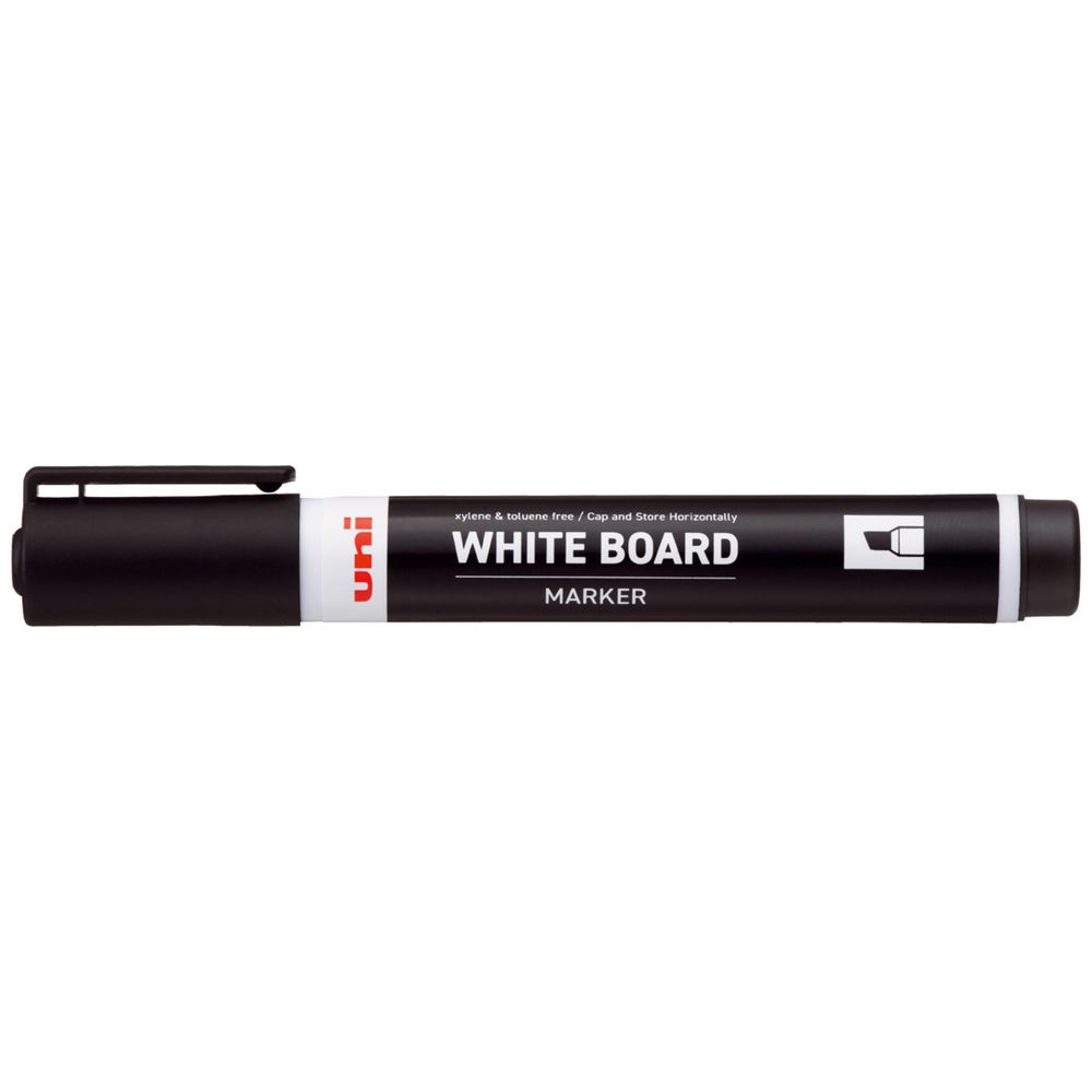 Uni Whiteboard Marker Chisel Tip Assorted Box of 12