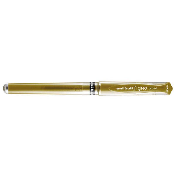 Uni-ball Signo Broad UM-153 Metallic Gel Pen Gold