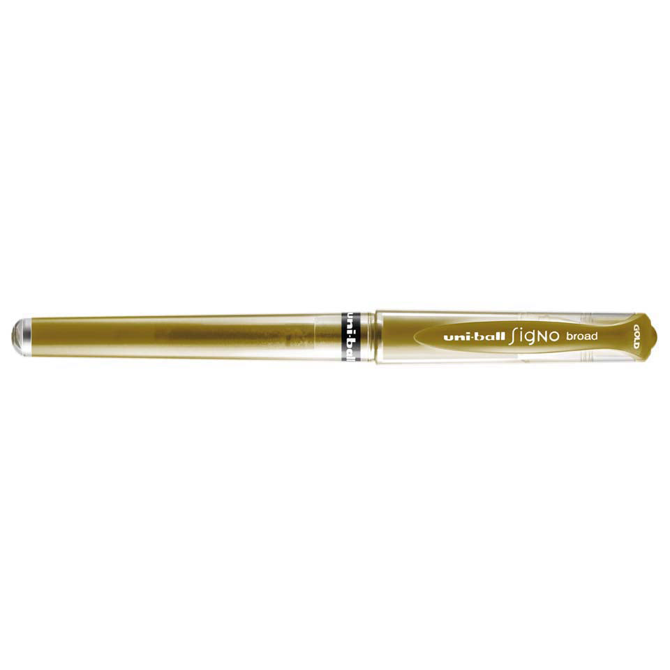 Uni-ball Signo Broad UM-153 Metallic Gel Pen Gold