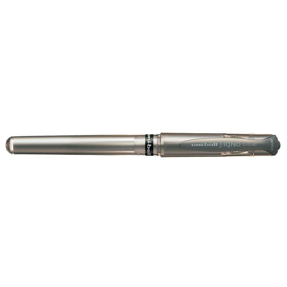Uni-ball Signo Broad UM-153 Metallic Gel Pen Silver