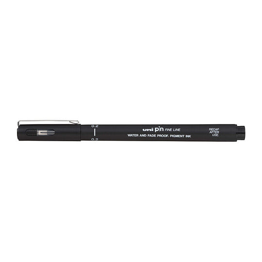 Uni Pin Fineliner 0.2 Black Box Of 12