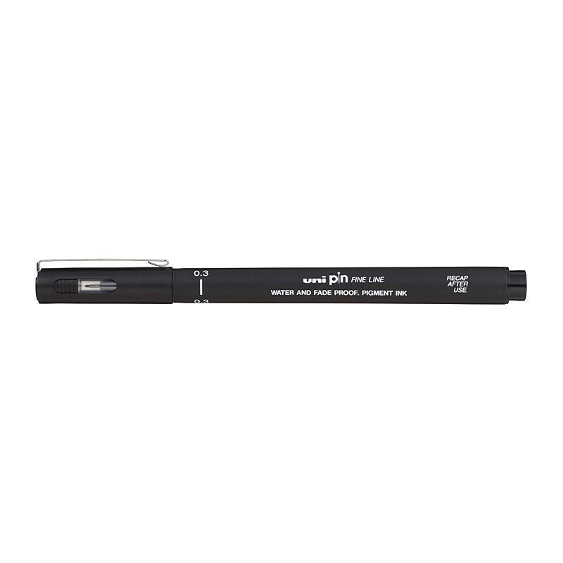 Uni Pin Fineliner 0.3 Black Box Of 12