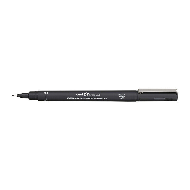 Uni Pin Fineliner 0.4 Black Box Of 12
