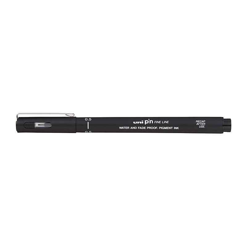 Uni Pin Fineliner 0.5 Black Box Of 12