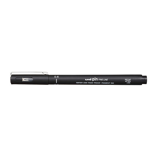 Uni Pin Fineliner 0.6 Black Box Of 12