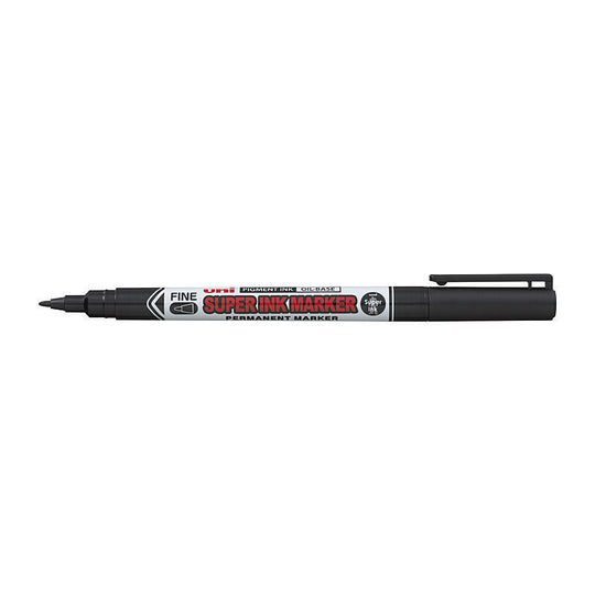 Uni Super Ink Permanent Marker Black Box Of 12