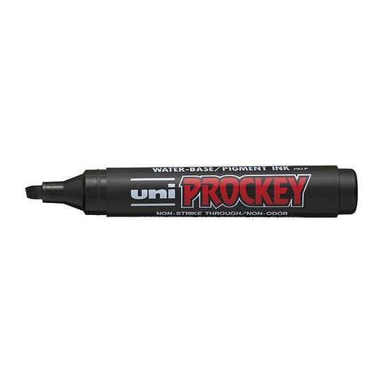 Uni Prockey Marker Chisel Black Box Of 12