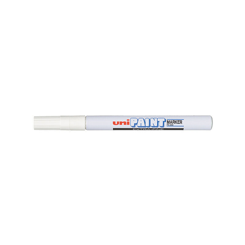 Uni Chalk Marker Xfine White Box Of 12