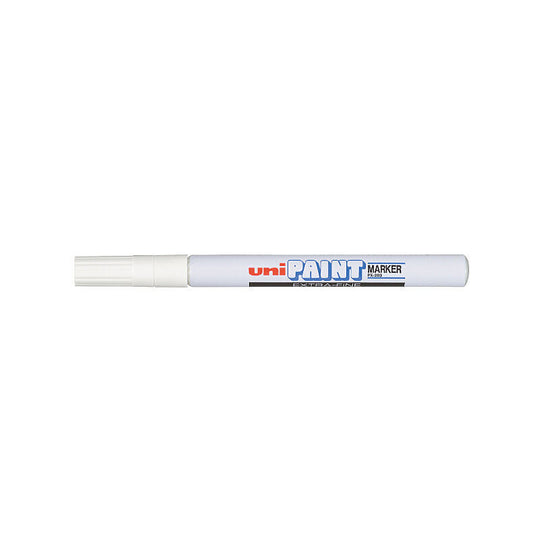 Uni Chalk Marker Xfine White Box Of 12