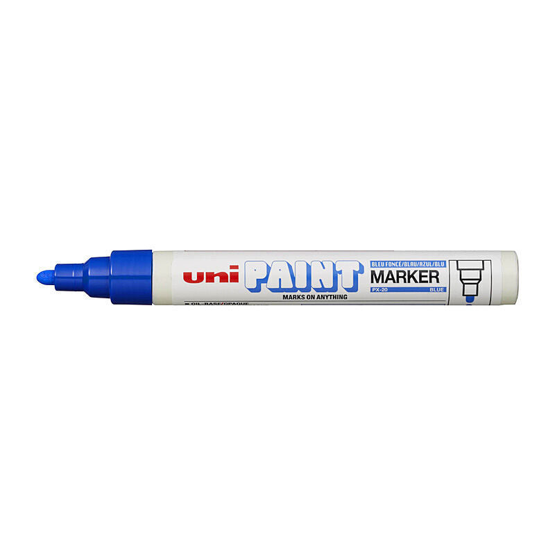 Uni Paint Marker Bullet Px20 Blue Box Of 12