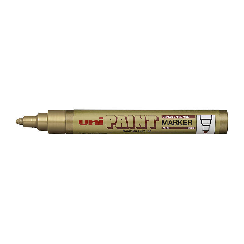 Uni Paint Marker Bullet Px20 Gold Box Of 12
