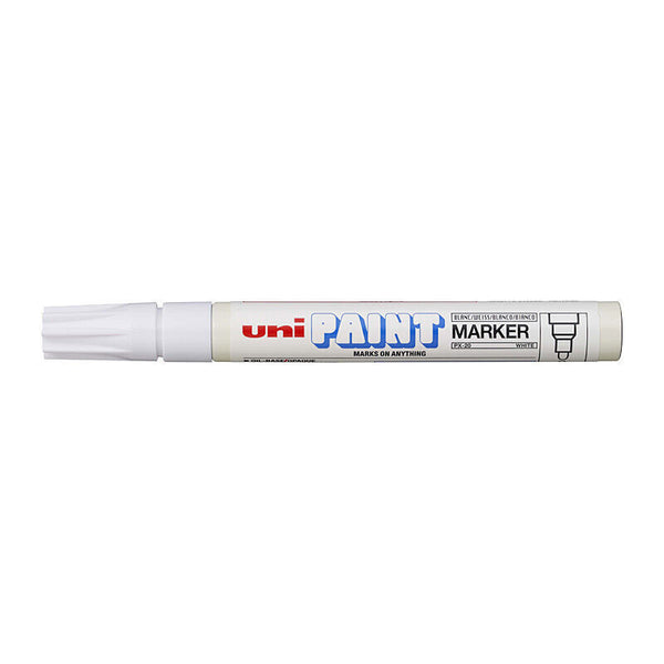 Uni Paint Marker Bullet Px20 White Box Of 12