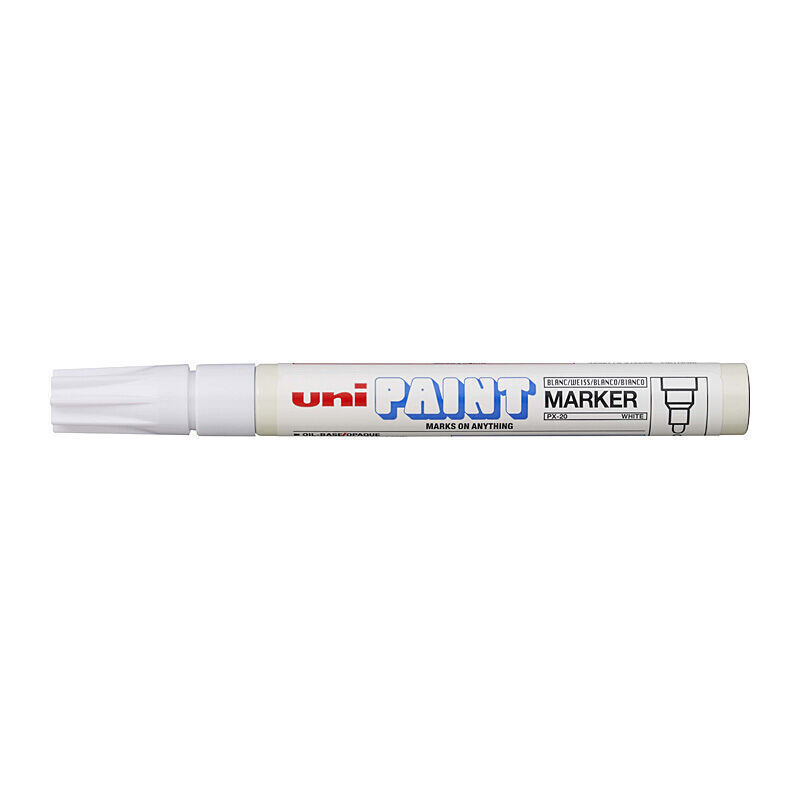 Uni Paint Marker Bullet Px20 White Box Of 12