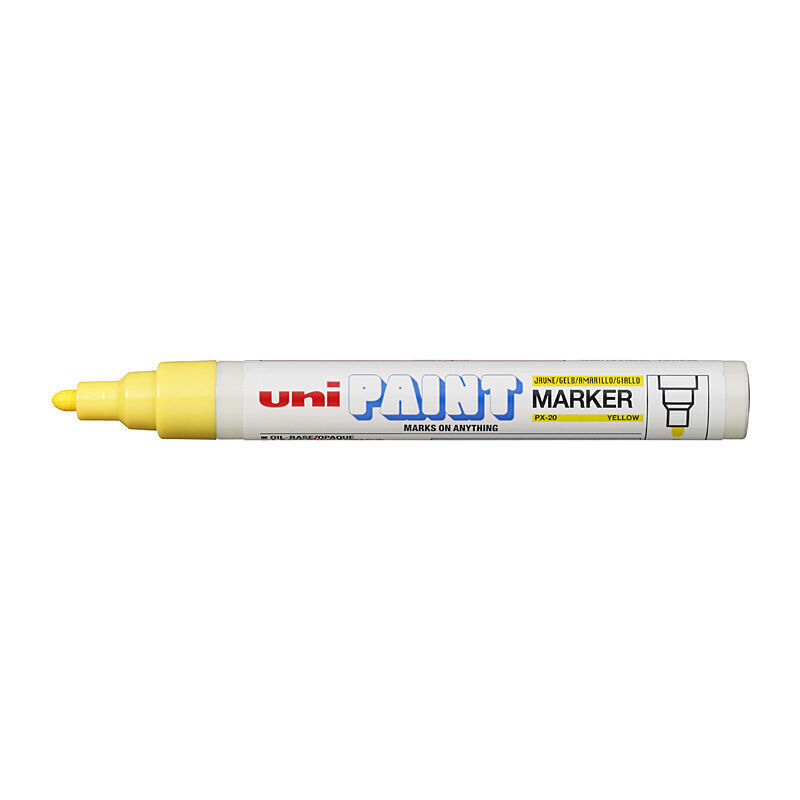 Uni Paint Marker Bullet Px20 Yellow Box Of 12
