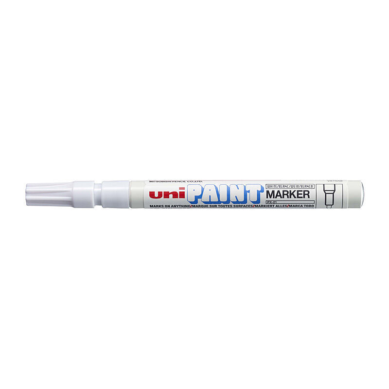 Uni Paint Marker Bullet Px21 White Box Of 12