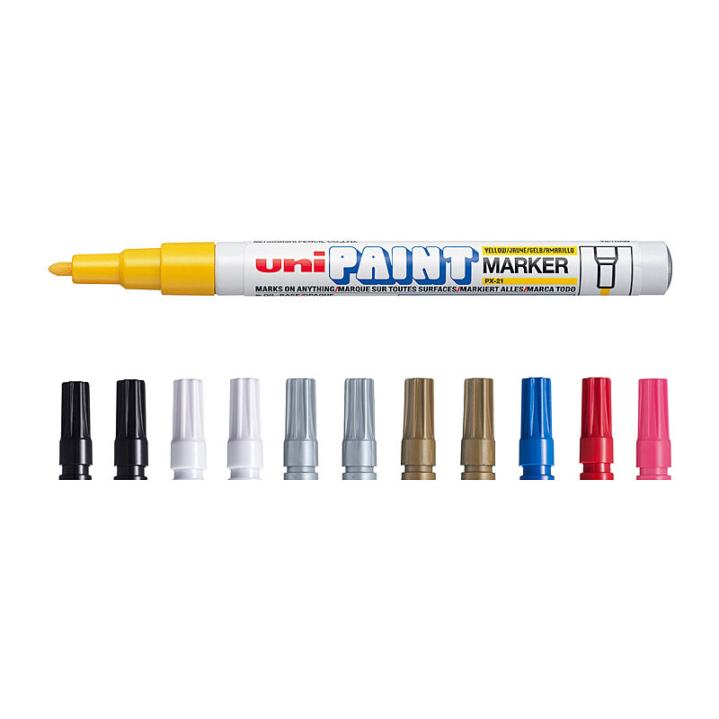 Uni Paint Marker Fine Assorted Box Of 12