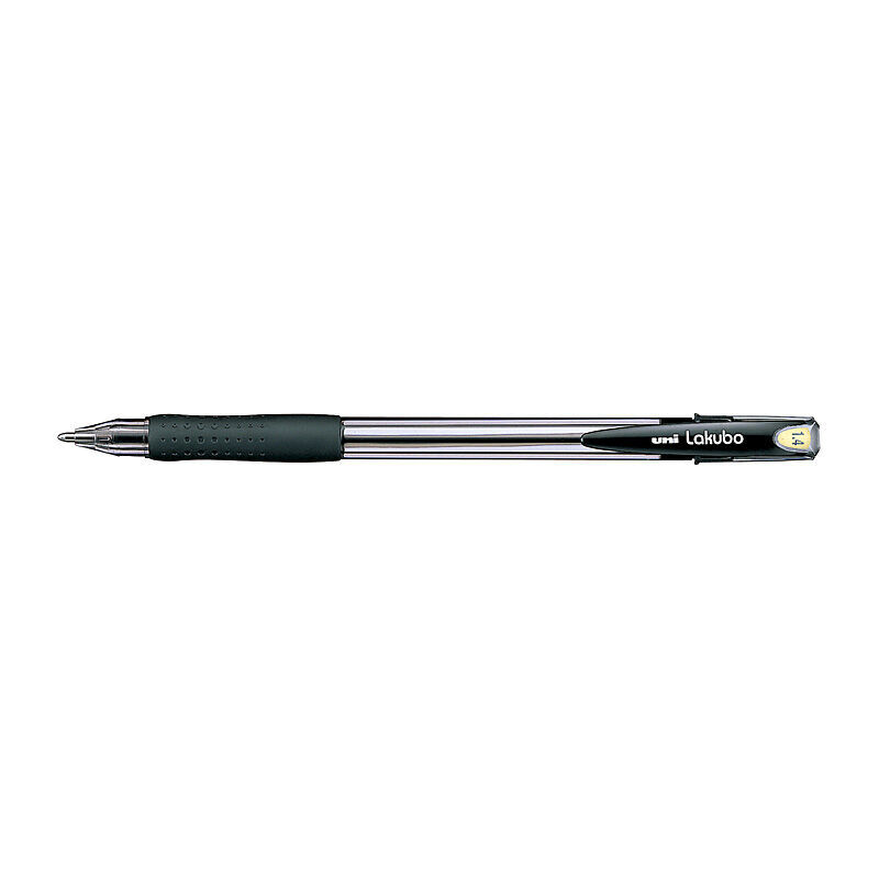 Uni Lakubo Ballpoint Pen 1.4 Black Box Of 12