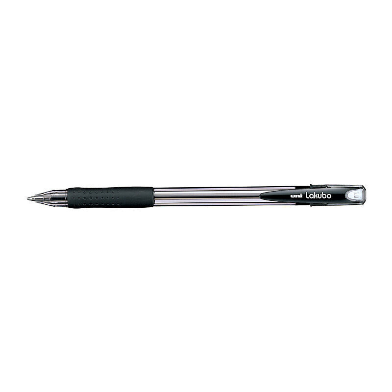 Uni Lakubo Ballpoint Pen 1.0 Black Box Of 12