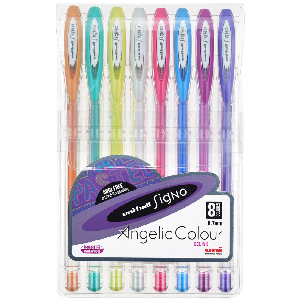 Uni-ball Signo Pastel Gel Pen Assorted Wallet of 5
