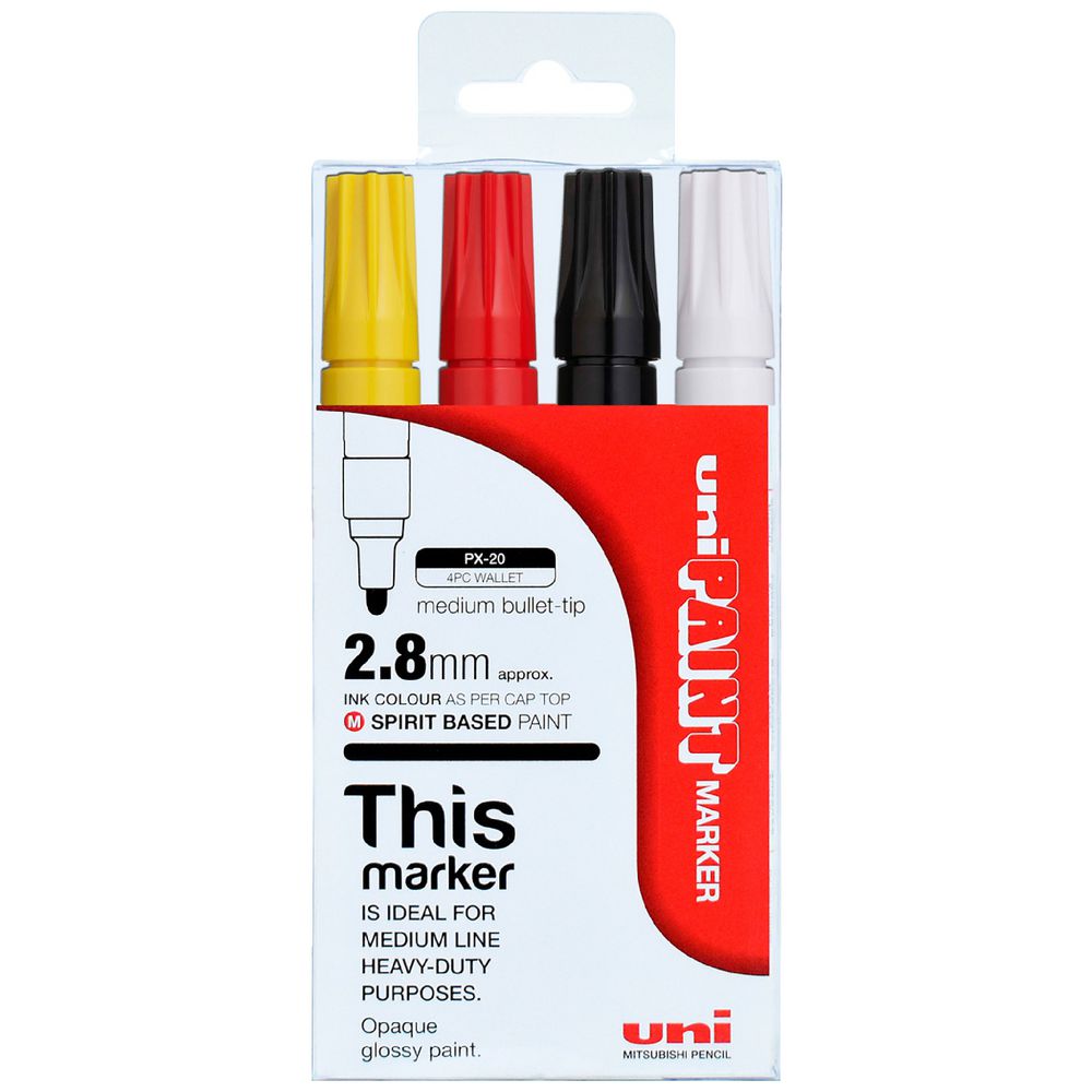 Uni Paint Marker PX-20 Bullet Tip Assorted Box of 12