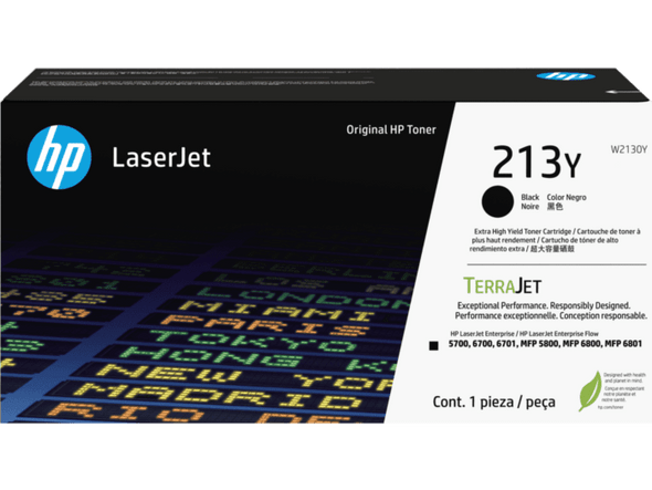 HP #213Y Black Toner W2130Y