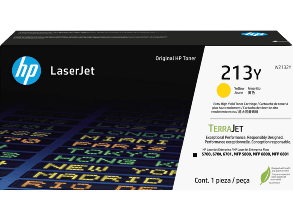 HP #213Y Yellow Toner W2132Y