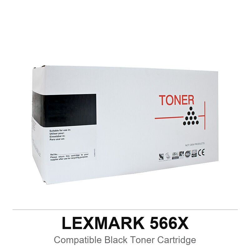 Whitebox Compatible Lexmark 566X Black Toner Cartridge