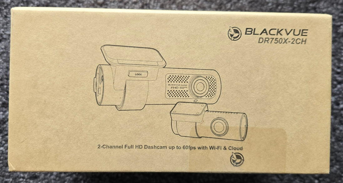 BlackVue DR750X-2CH dash cam box