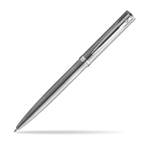 Waterman Impression Ballpoint Stain Steel Chrome Trim Medium