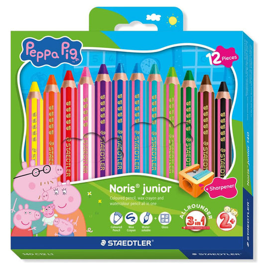 Staedtler Peppa Pig 3in1 Pencils Pack of 12